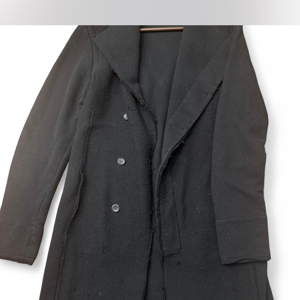 Longline double-breasted cardigan